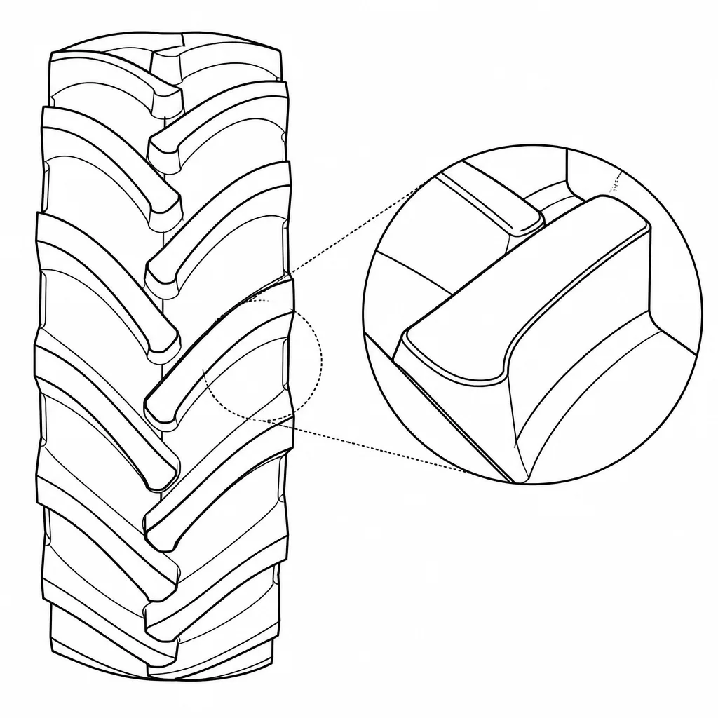 Schéma illustratif : Forte section des barrettes pleines