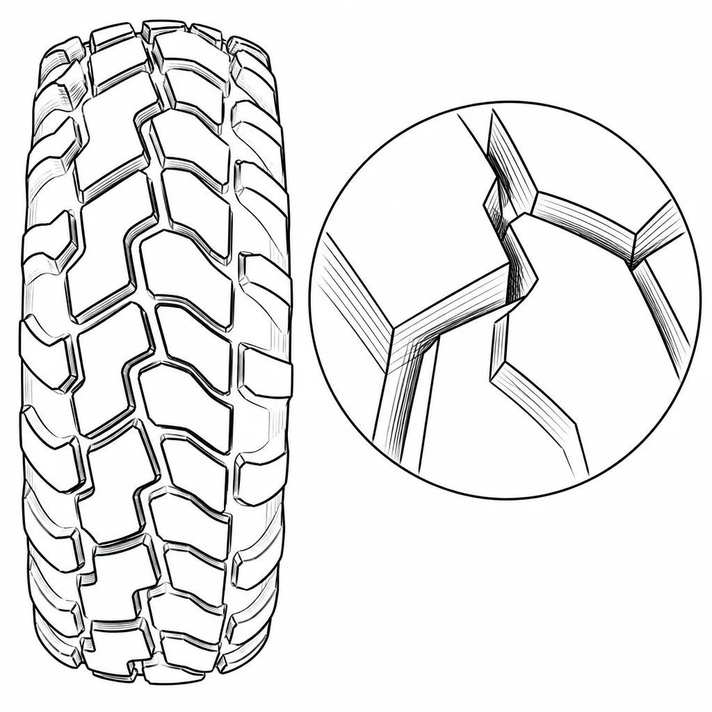 Schéma illustratif : Contours polygonaux à angles marqués