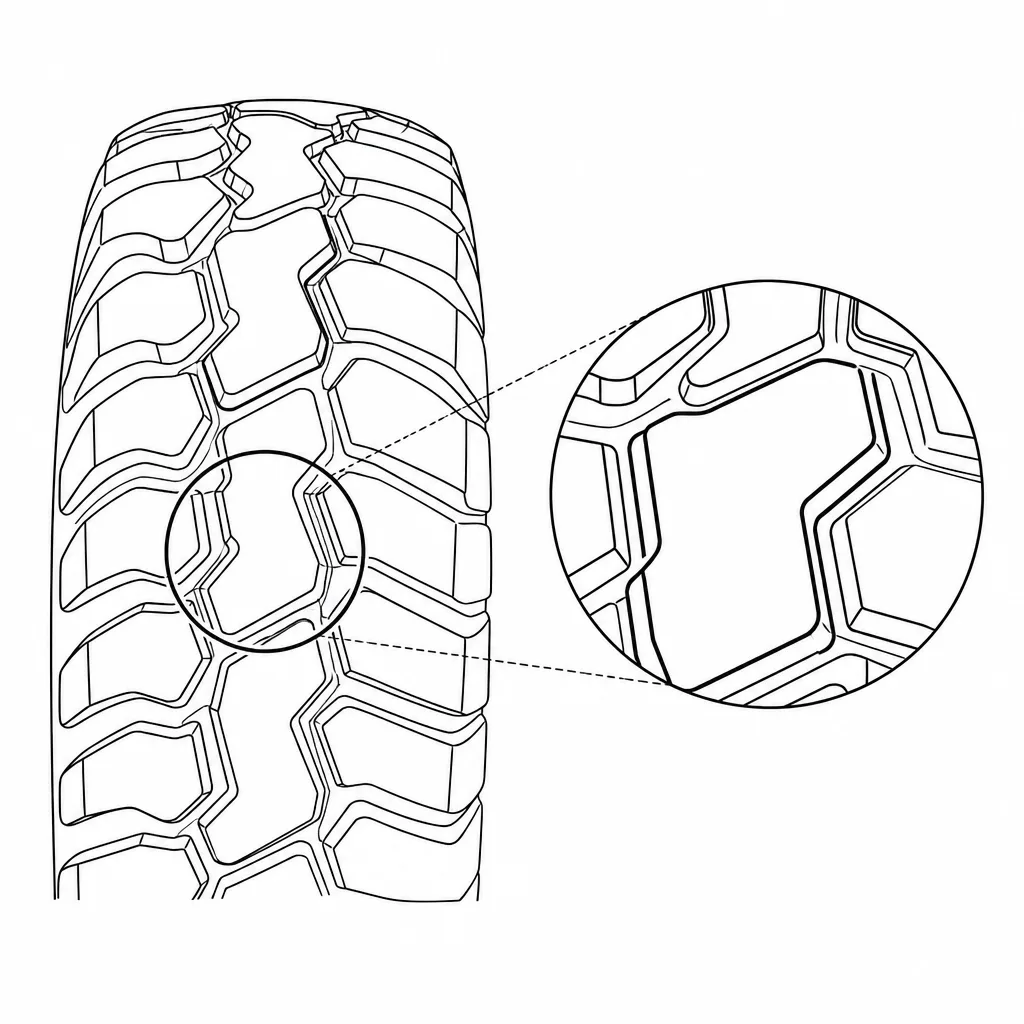 Schéma illustratif : Grande section des pavés sans microdécoupes