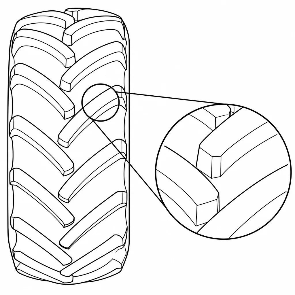 Schéma illustratif : Barrettes massives sans lamelles