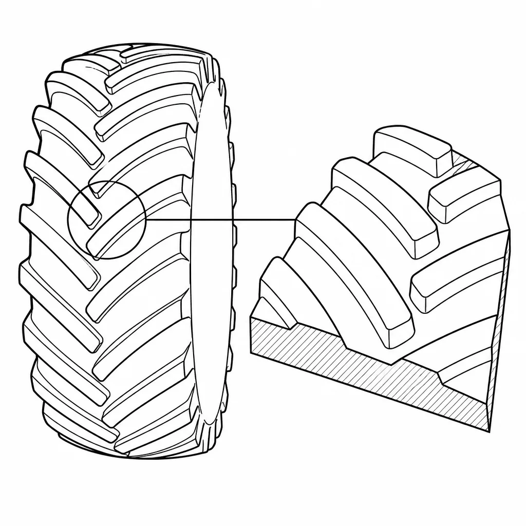 Schéma illustratif : Barrettes massives dépourvues de lamelles